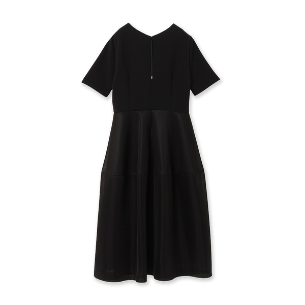 M－StyleLuxeコラボワンピース M-StyleLuxeコラボ】【人気のため追加】メッシュスカートワンピース