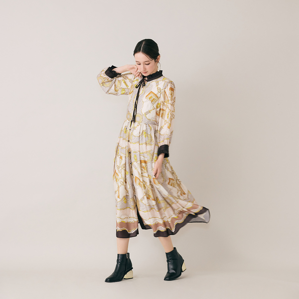 ジュエリープリントワンピース | レディースファッション【JUNIOR