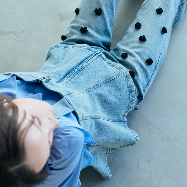 デニム裾フレアビスチェ | レディースファッション【JUNIOR Online Shop】