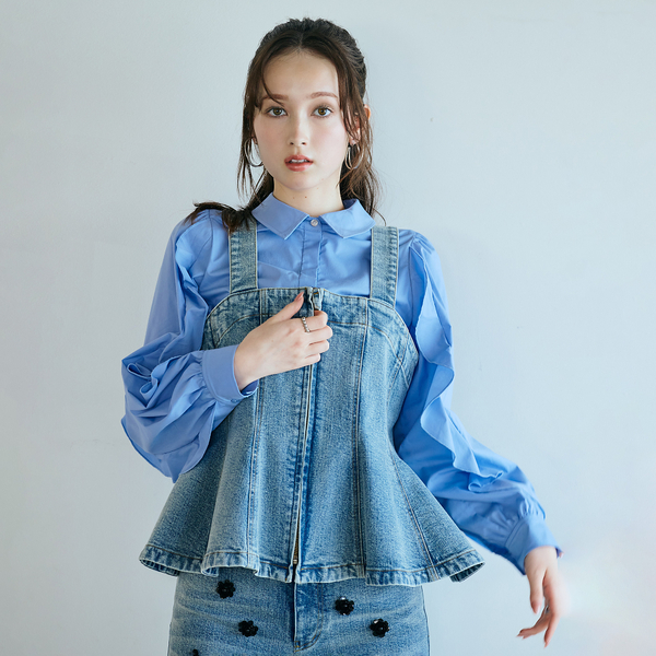 デニム裾フレアビスチェ | レディースファッション【JUNIOR Online Shop】