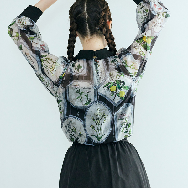 フラワーフレームプリントブラウス | レディースファッション【JUNIOR