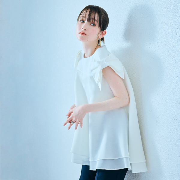 配色メローカットソー（51122402） | Rose Tiara (Women
