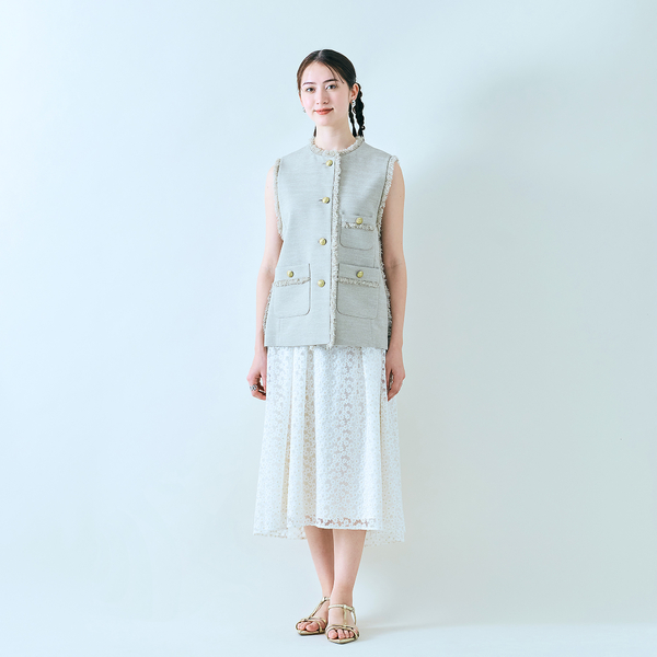 セットアップ】プチフラワー刺繍スカート | レディース セットアップ】プチフラワー刺繍スカート | レディース