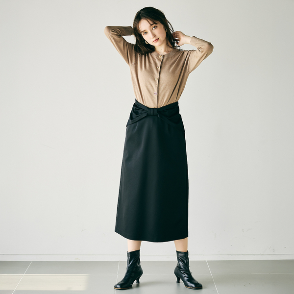 Audie a Muses✨スカート LIMONTAボリュームスカート 　38 ボリュームチュールフレアスカート(ロング・マキシ丈スカート