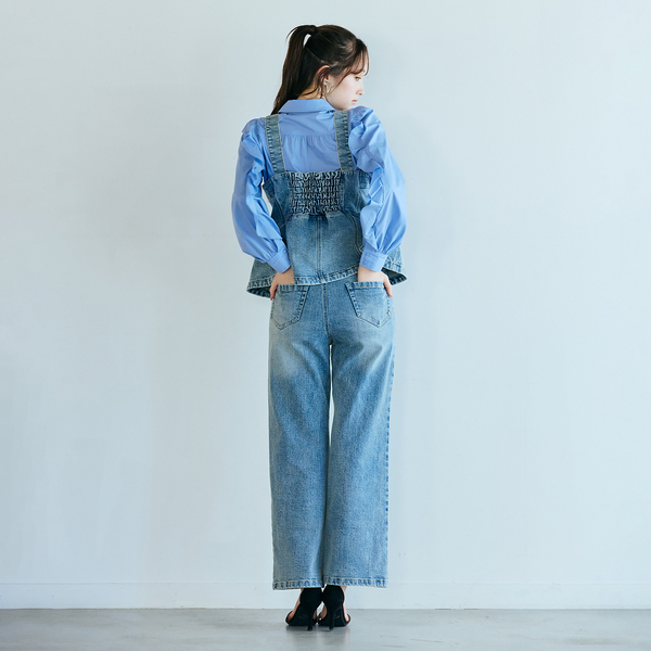 ビジュー付きブーツカットデニム | レディースファッション【JUNIOR