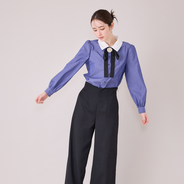 ワイドシルエットサロペットパンツ/ BLACK | レディースファッション