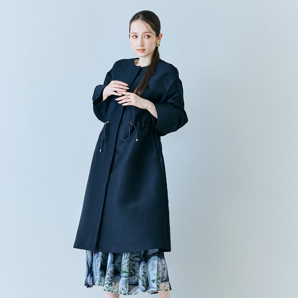 ローズティアラ 総レース トレンチコート スプリングコート【2XL】大きいサイズ Rose Tiara (Women/大きいサイズ)のトレンチコート | レディース