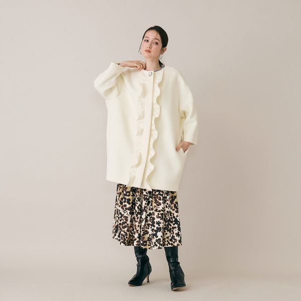 クリスタルボタンコート | レディースファッション【JUNIOR Online Shop】