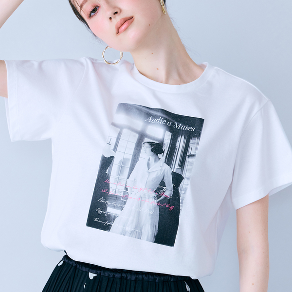 フォトプリントアシメTシャツ 新入荷！ヴィンテージの雰囲気漂うフォトプリントTシャツ「BRGM-2605