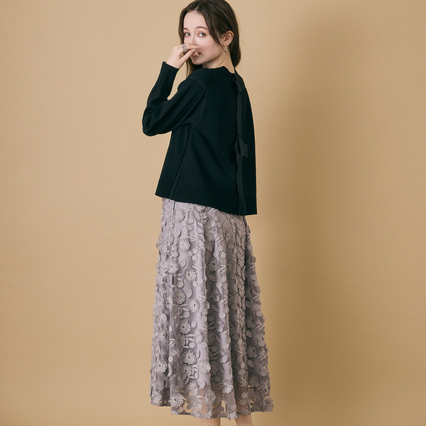 バックリボンニットプルオーバー | レディースファッション【JUNIOR