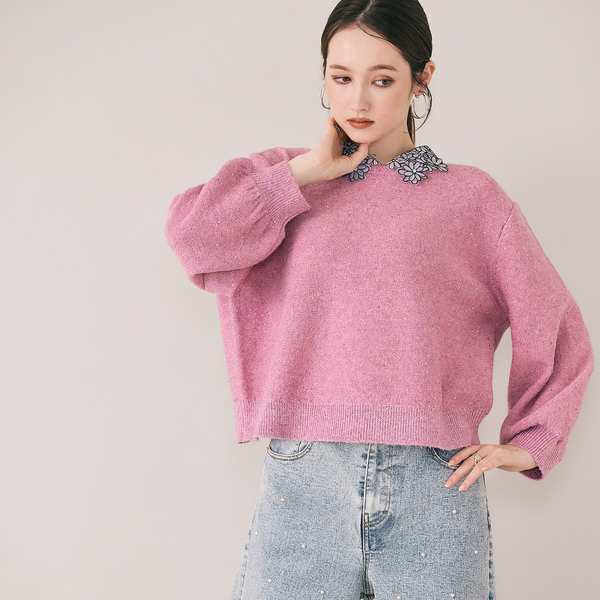 ローズティアラ　レザージャケット　 42 ローズティアラ フェイクレザージャケット 42