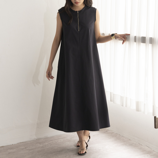 ハーフジップ撥水ワンピース | レディースファッション【JUNIOR