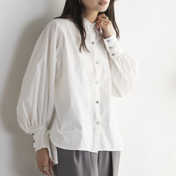 バックギャザーオーバーサイズシャツ | レディースファッション