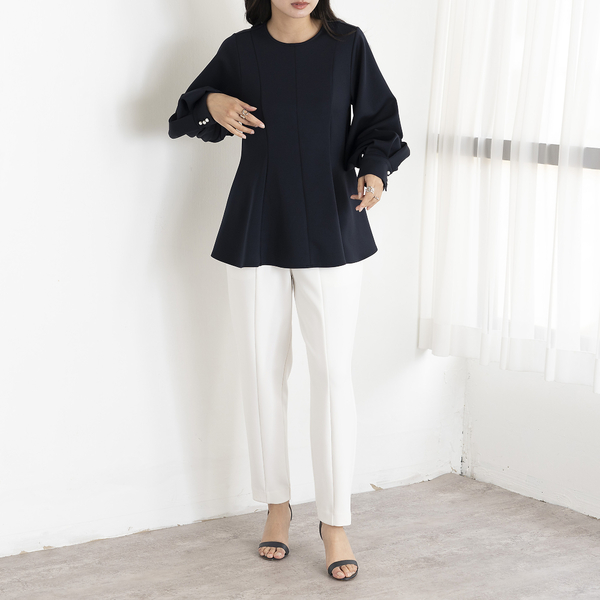 美品 machatt タックテーパードパンツ グリーン 1 マチャット