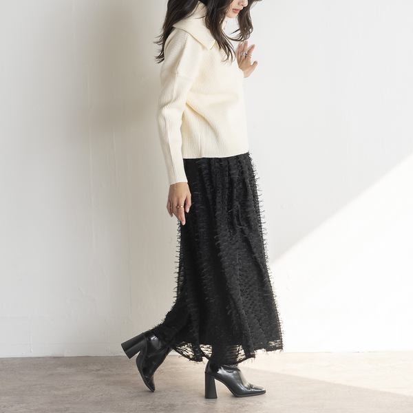 ハーフジップニットプルオーバー | レディースファッション【JUNIOR