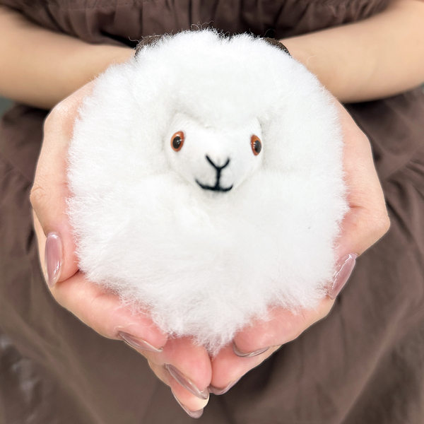 ハンドメイド》ベビーアルパカヘッド キーホルダー | レディース