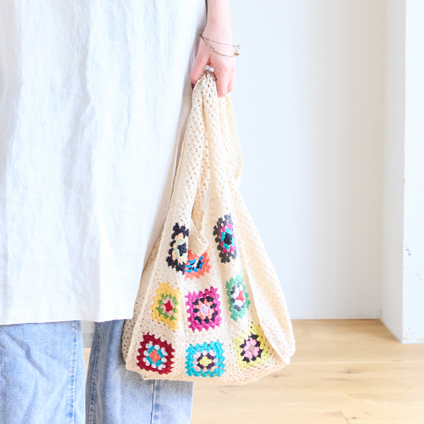 ハンドメイド》ハンドバッグ クロシェット | レディースファッション